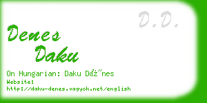 denes daku business card